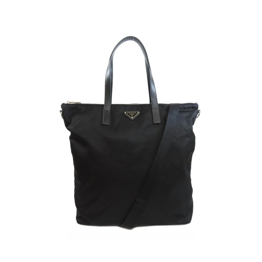 Prada Black Nylon Tote Bag - YSONA
