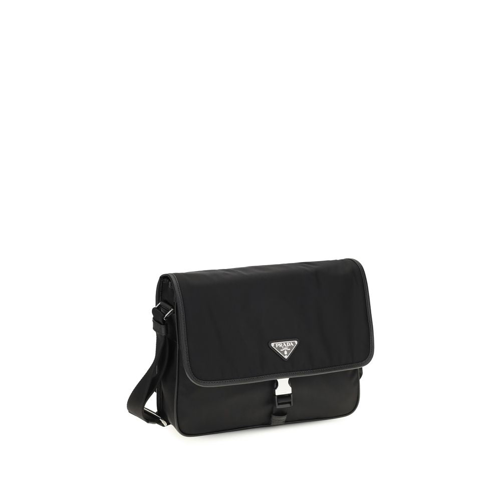 Prada Black Recycled Polyamide Shoulder Bag - view 2