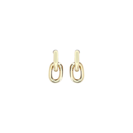 Rabanne Gold Resin Earrings - YSONA