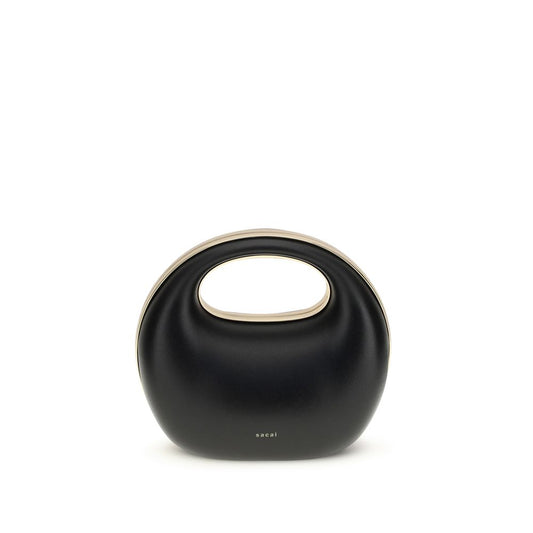 Sacai Black Calf Leather Bos Taurus Handbag - YSONA