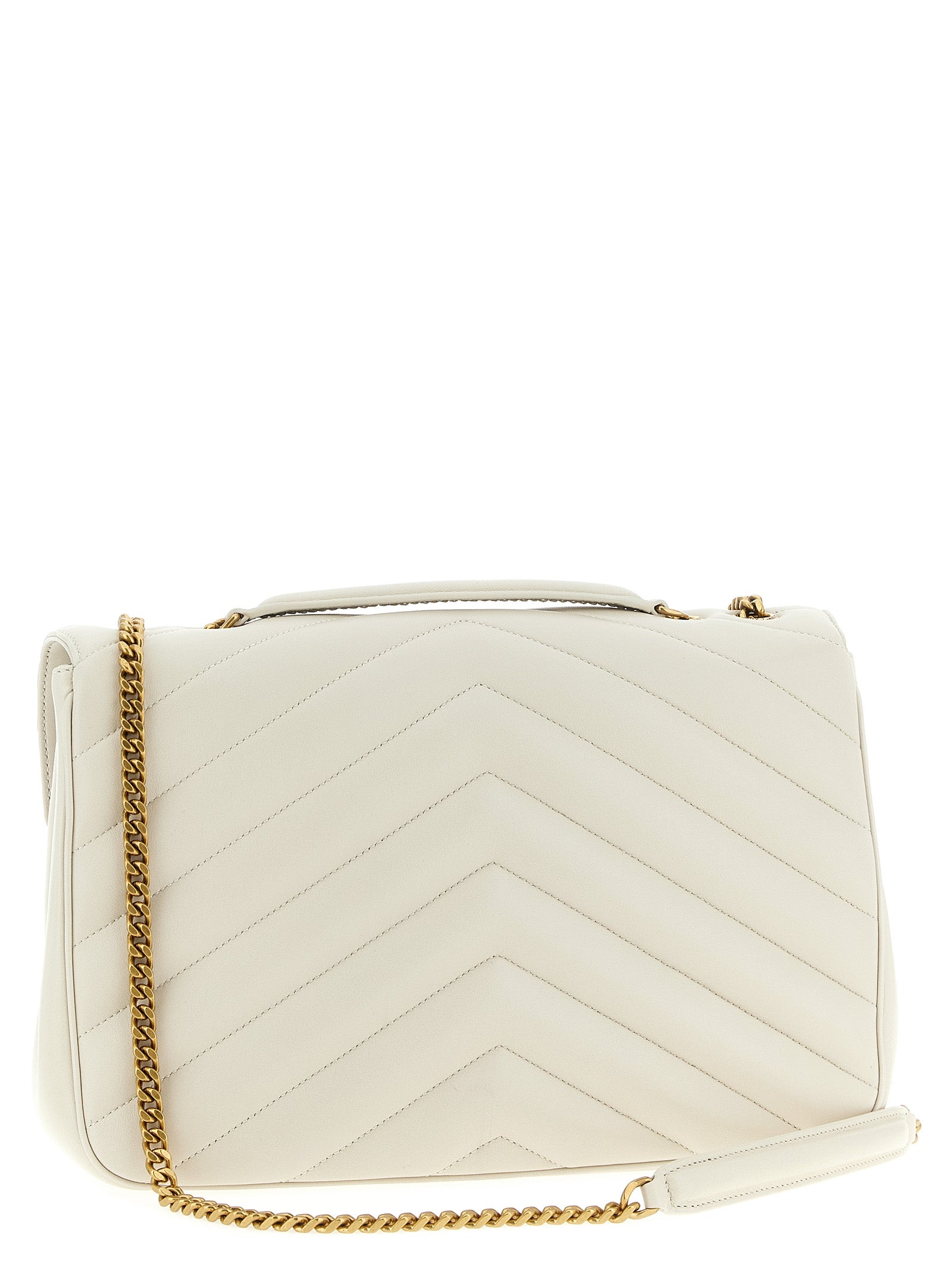 Saint Laurent Beige Lamb Leather Shoulder Bag - view 2