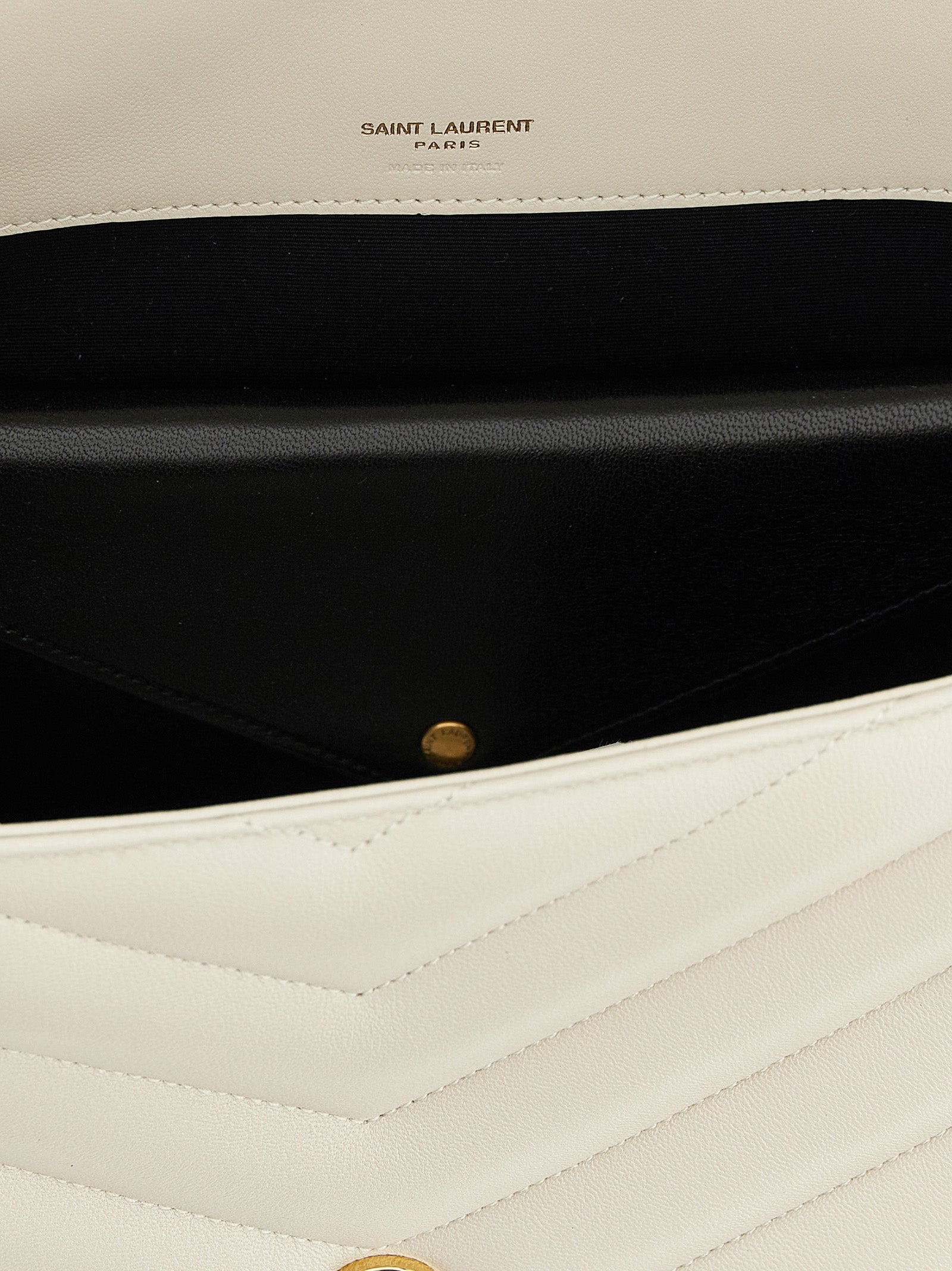 Saint Laurent Beige Lamb Leather Shoulder Bag - view 4
