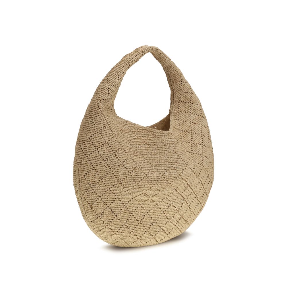 Saint Laurent Beige Raffia Shoulder Bag - view 3