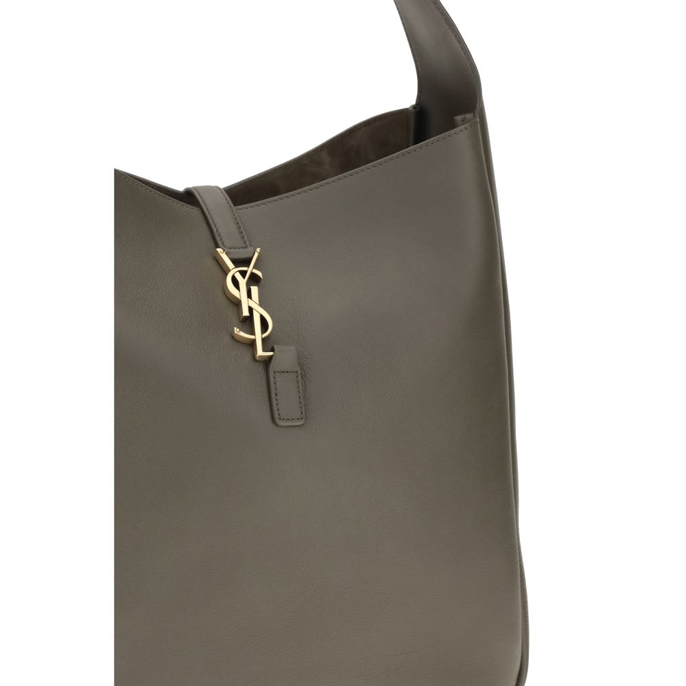Saint Laurent Bicolor Calf Leather Bos Taurus Shoulder Bag - view 4