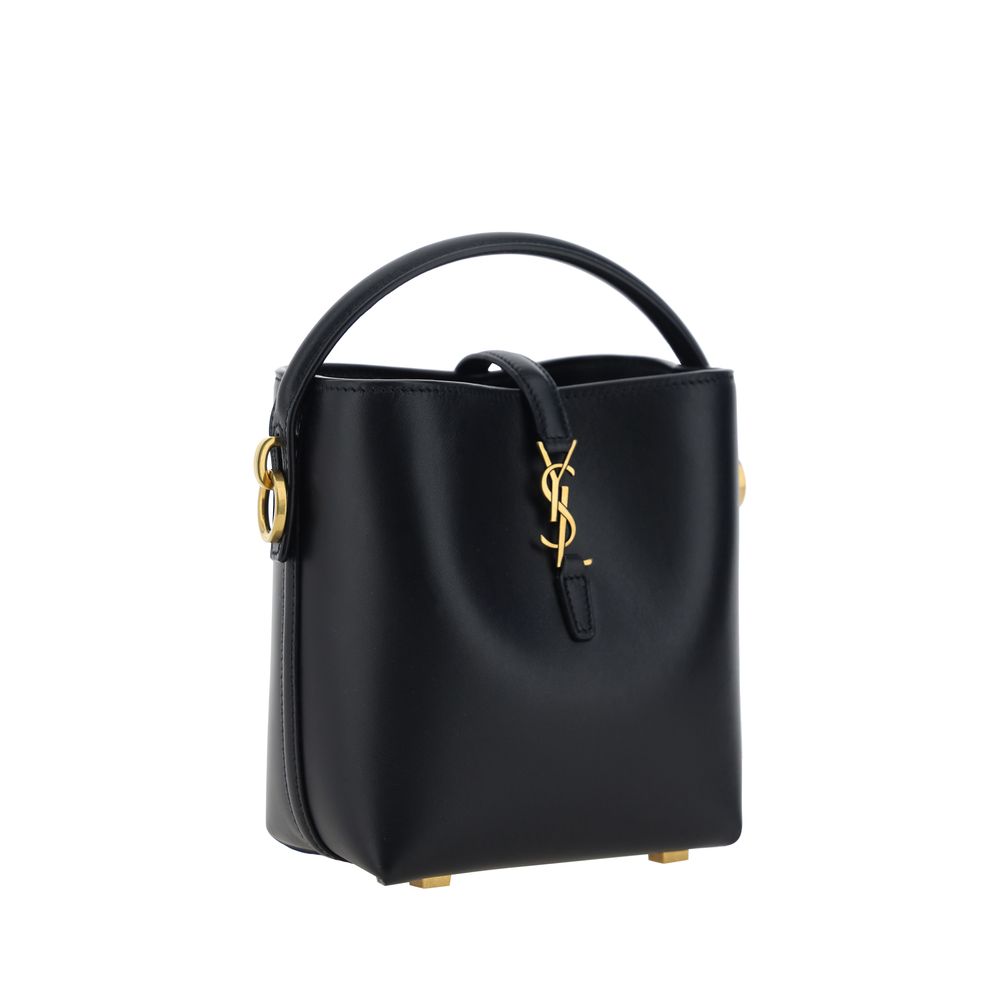 Saint Laurent Black Calf Leather Bos Taurus Shoulder Bag - view 2