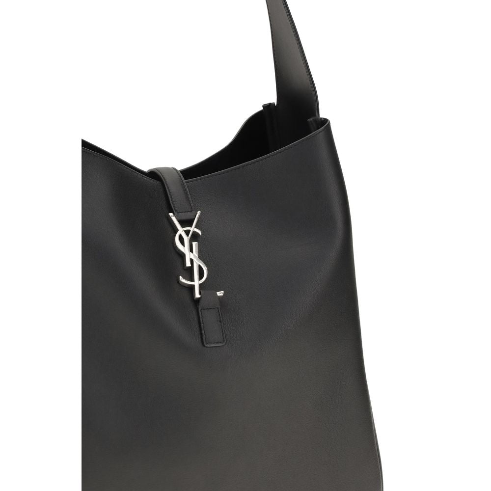 Saint Laurent Black Calf Leather Bos Taurus Shoulder Bag - view 4