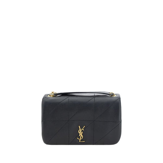 Saint Laurent Black Lamb Ovis Aries Shoulder Bag - YSONA