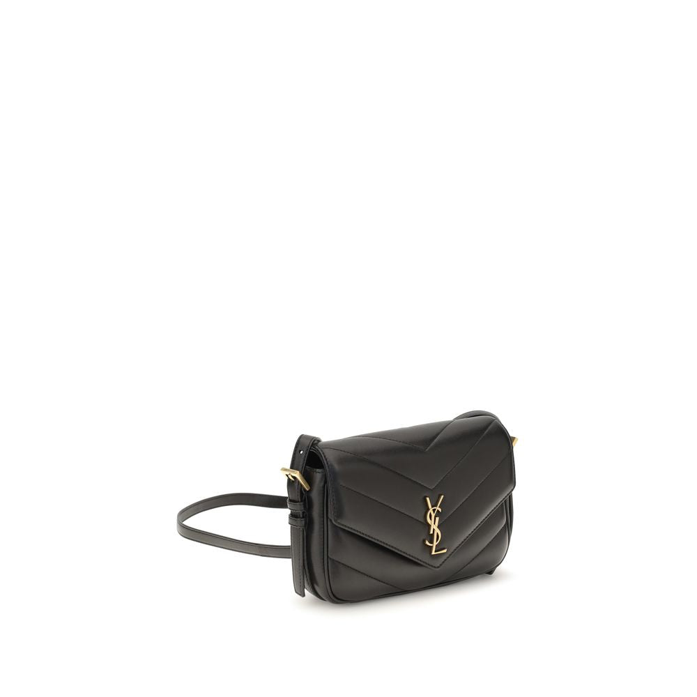 Saint Laurent Black Lamb Ovis Aries Shoulder Bag - view 2