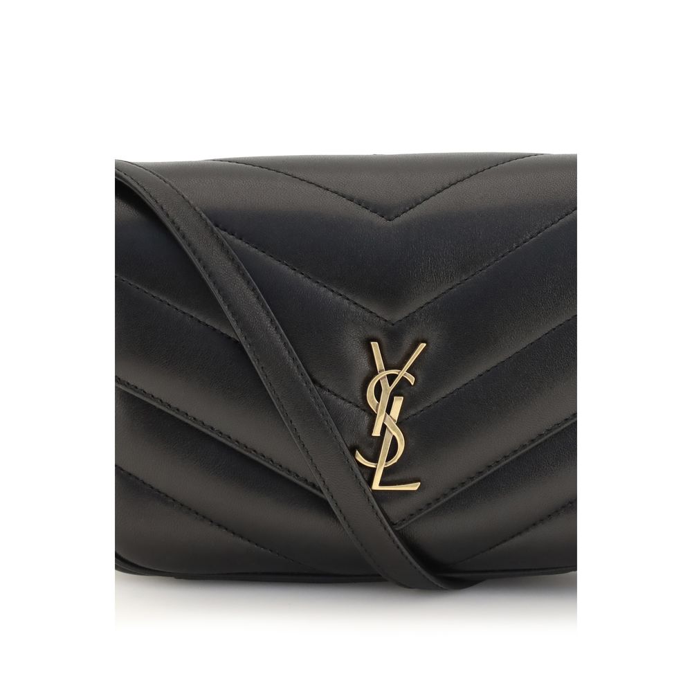 Saint Laurent Black Lamb Ovis Aries Shoulder Bag - view 4