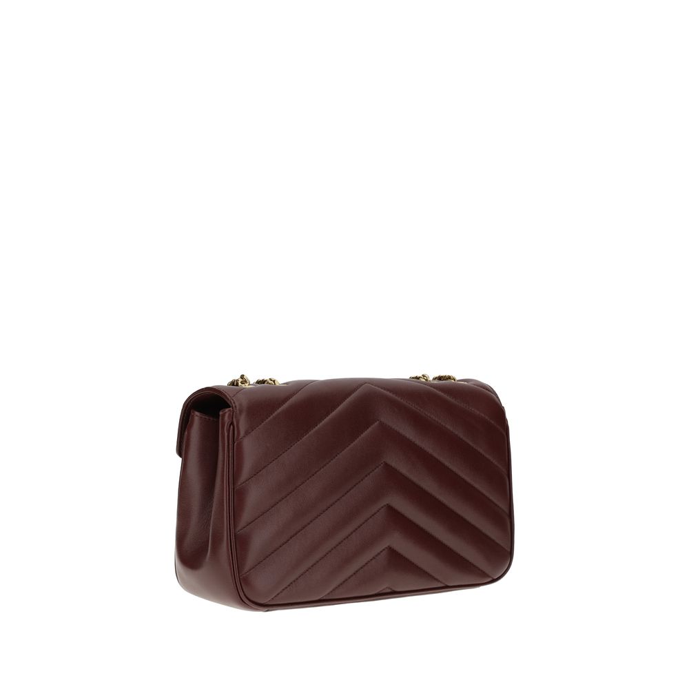 Saint Laurent Bordeaux Lamb Ovis Aries Shoulder Bag - view 3