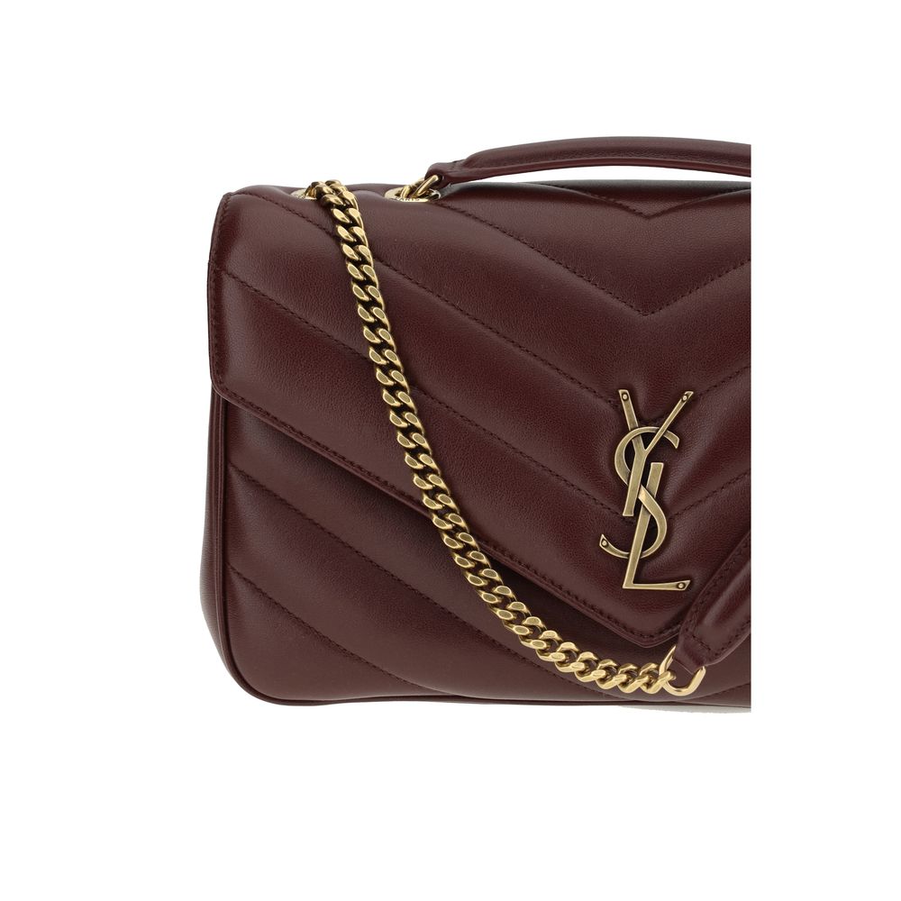 Saint Laurent Bordeaux Lamb Ovis Aries Shoulder Bag - view 4