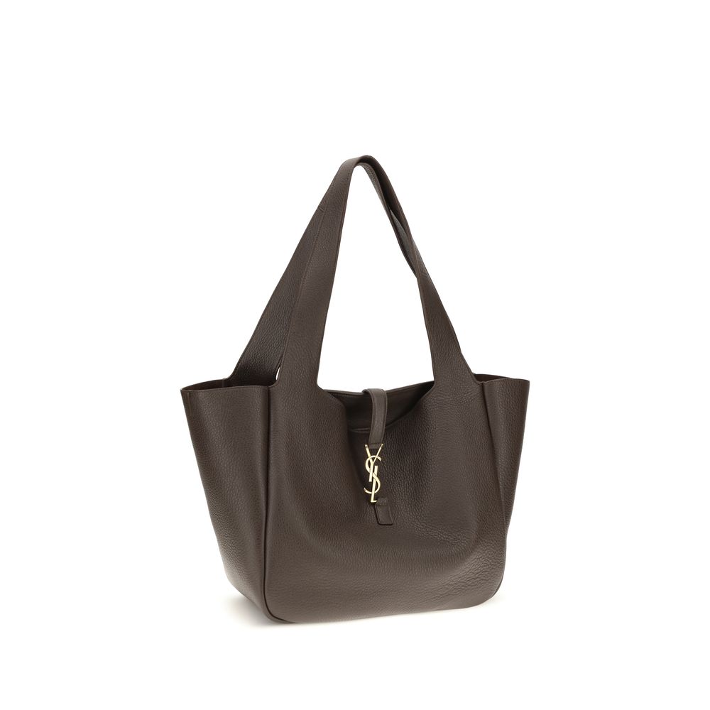 Saint Laurent Brown Calf Leather Bos Taurus Shoulder Bag - view 2