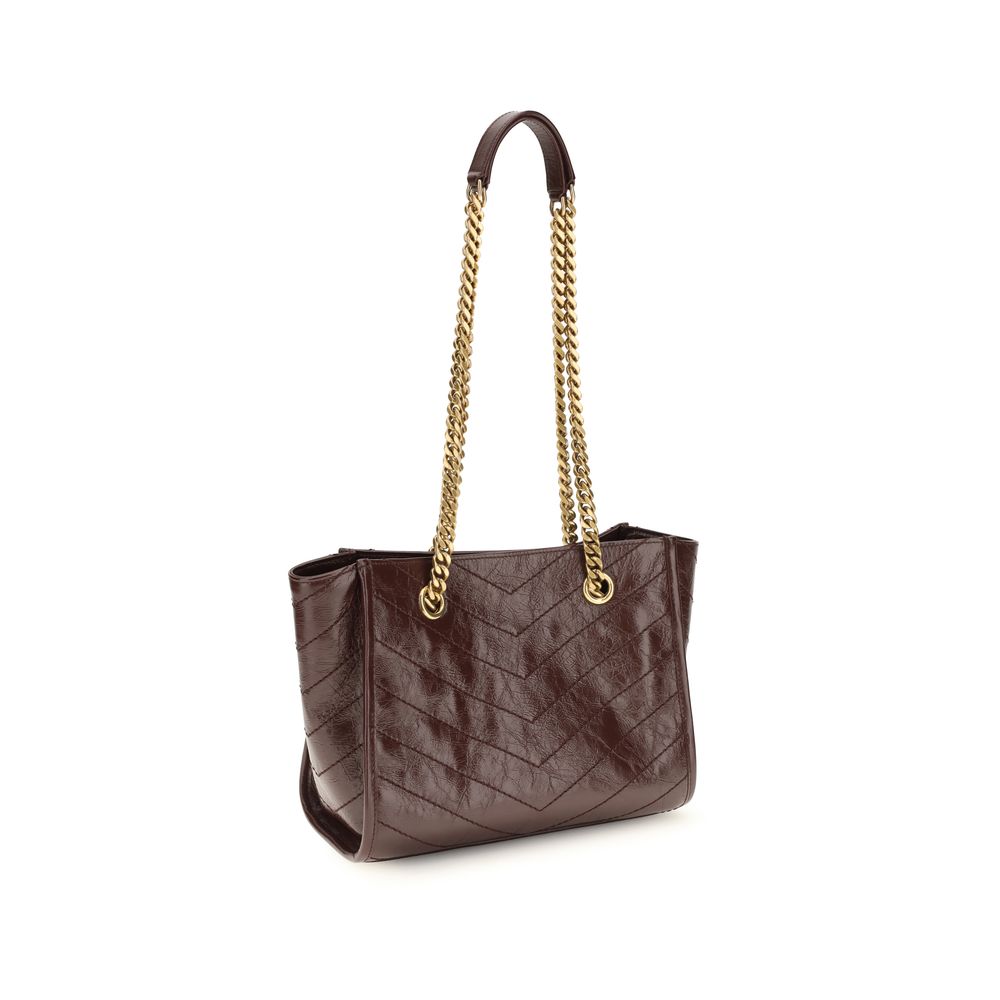Saint Laurent Brown Calf Leather Bos Taurus Shoulder Bag - view 3