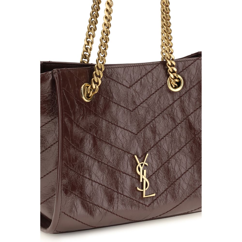 Saint Laurent Brown Calf Leather Bos Taurus Shoulder Bag - view 4