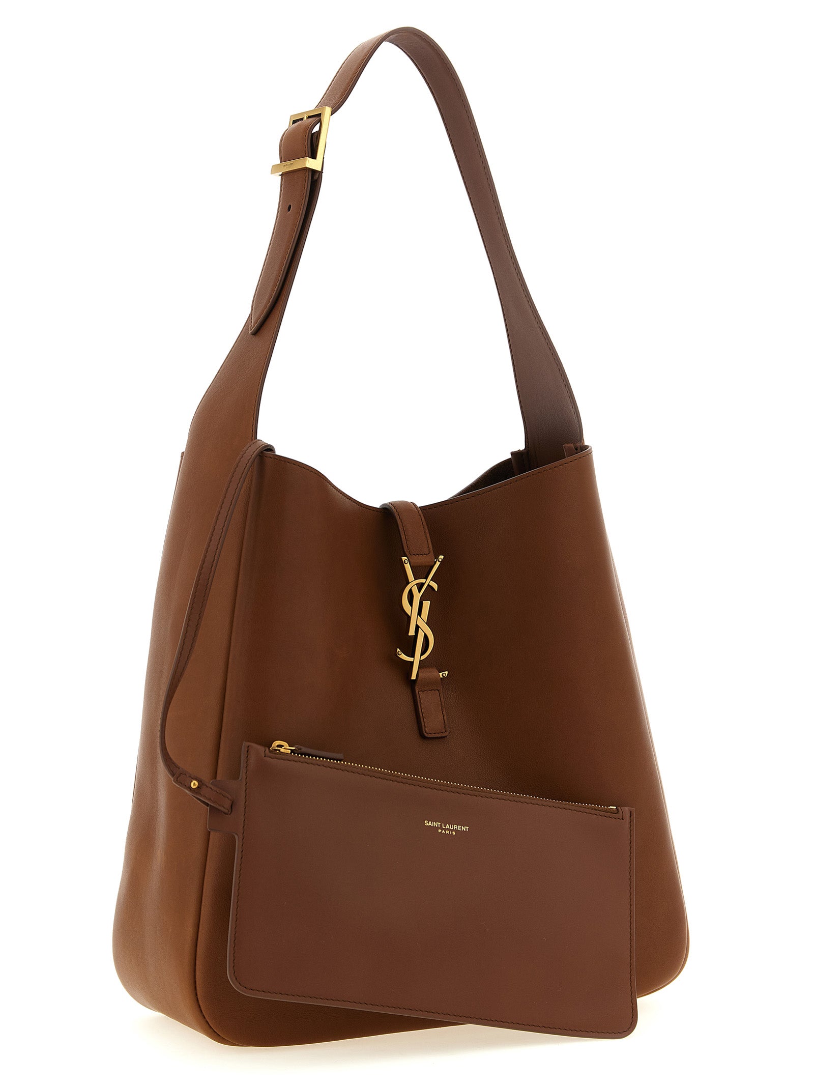 Saint Laurent Brown Calfskin Shoulder Bag - view 3