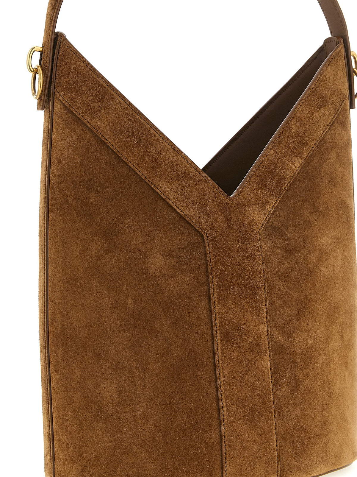 Saint Laurent Brown Calfskin Shoulder Bag - view 3