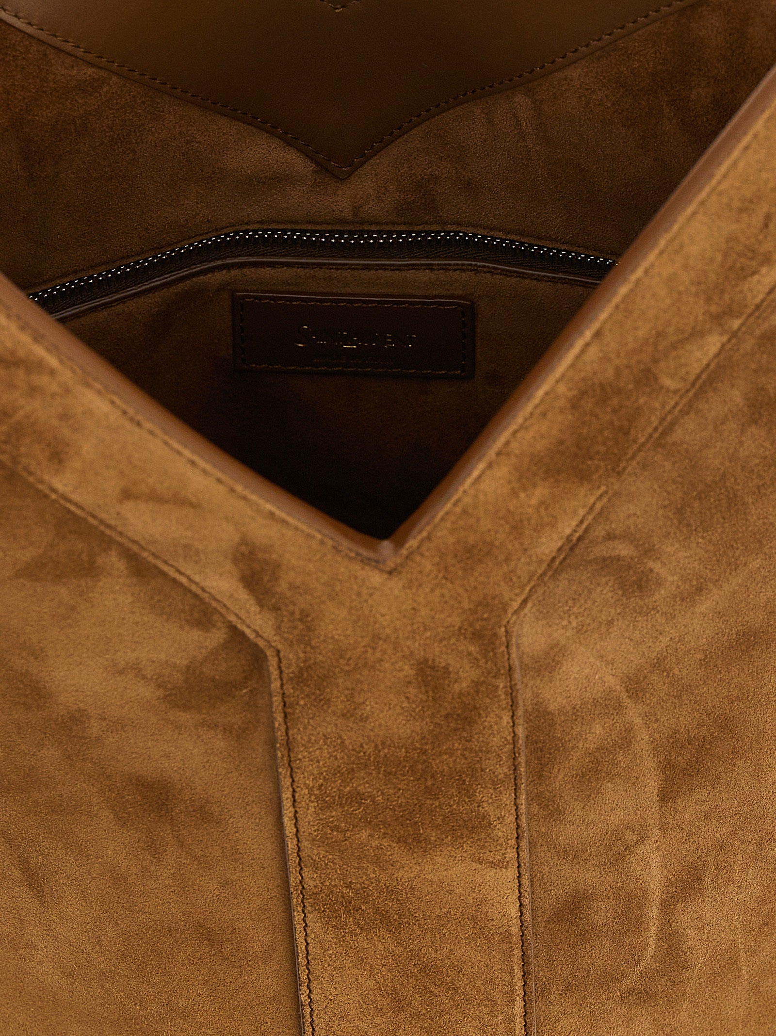 Saint Laurent Brown Calfskin Shoulder Bag - view 4