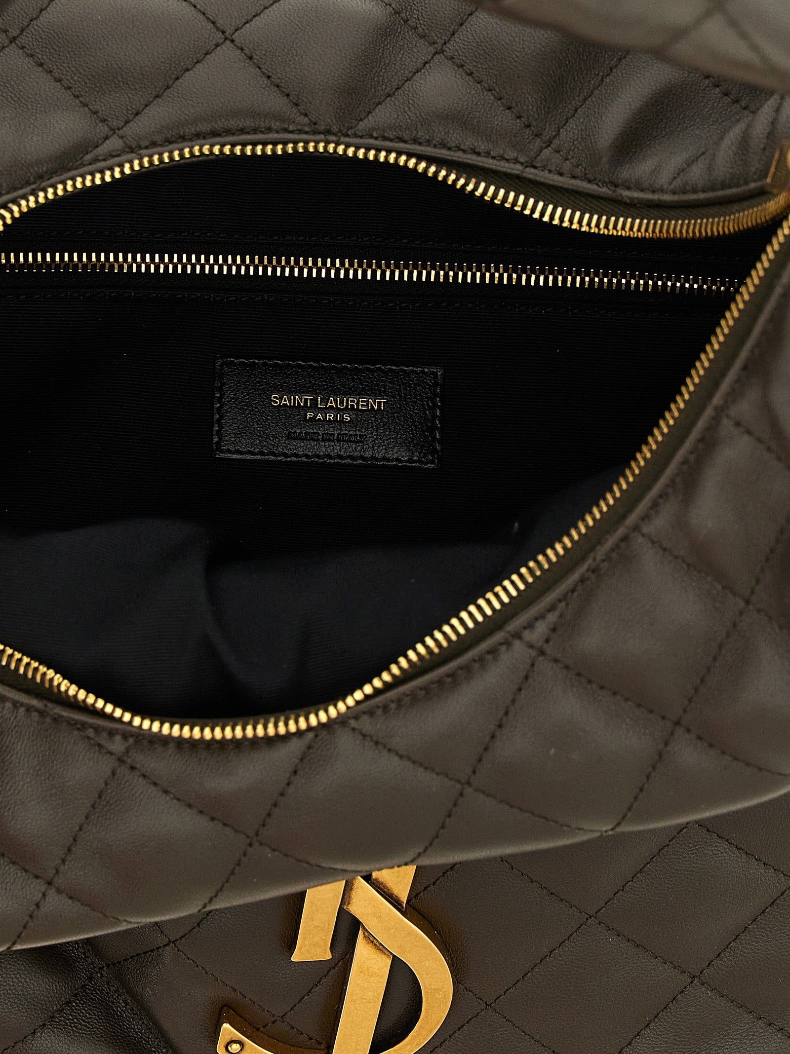 Saint Laurent Brown Lamb Leather Shoulder Bag - view 4