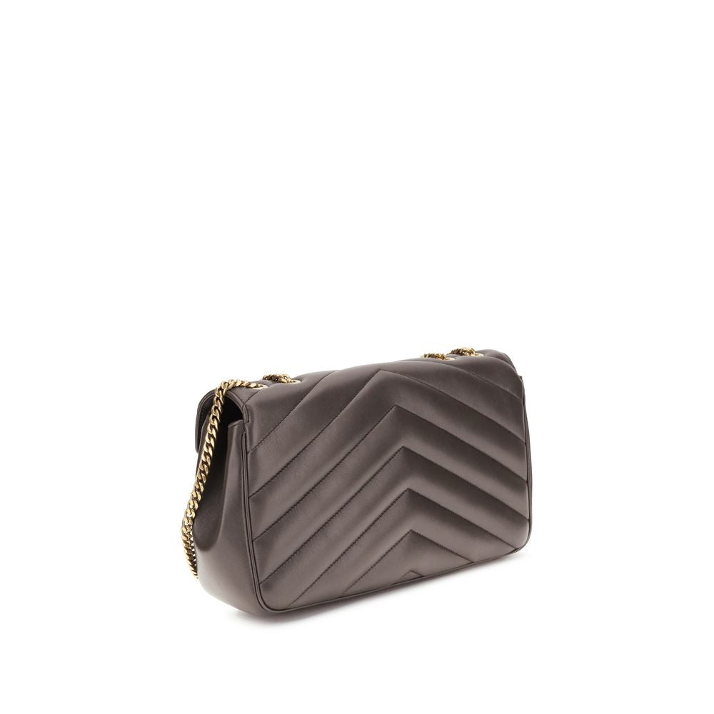 Saint Laurent Gray Lamb Ovis Aries Shoulder Bag - view 3