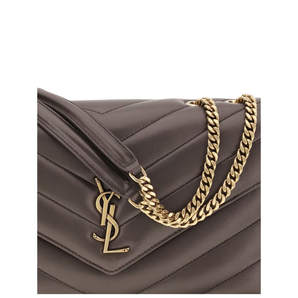 Saint Laurent Gray Lamb Ovis Aries Shoulder Bag - view 4