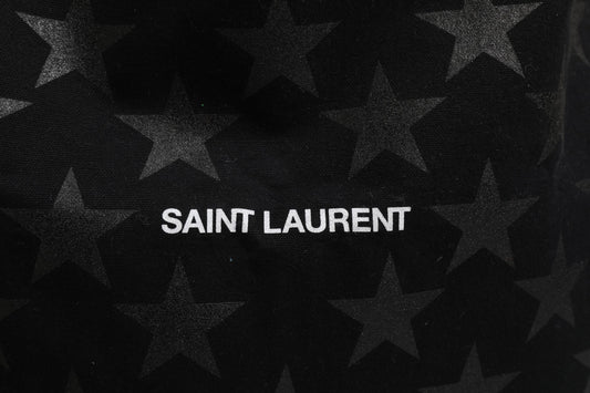 Saint Laurent Rive Droite Black Tote Bag With Star Print Tote bag