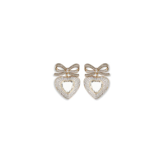 Self-Portrait Gold Brass Earrings - YSONA
