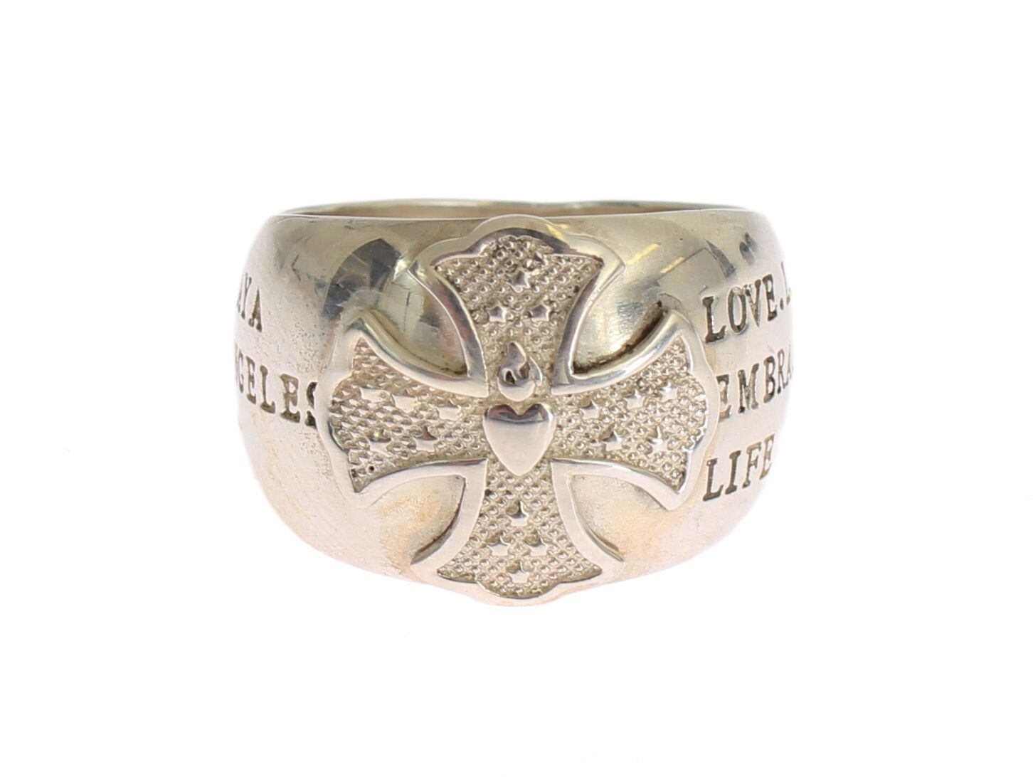 Nialaya Silver Cross Womens 925 Sterling Ring - view 2