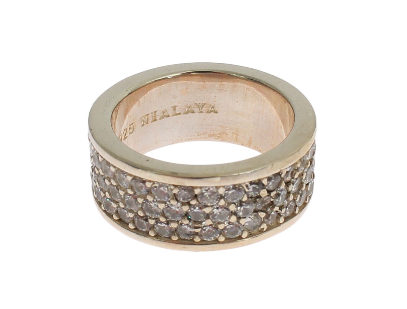 Nialaya Silver Womens CZ 925 Sterling Ring - view 3