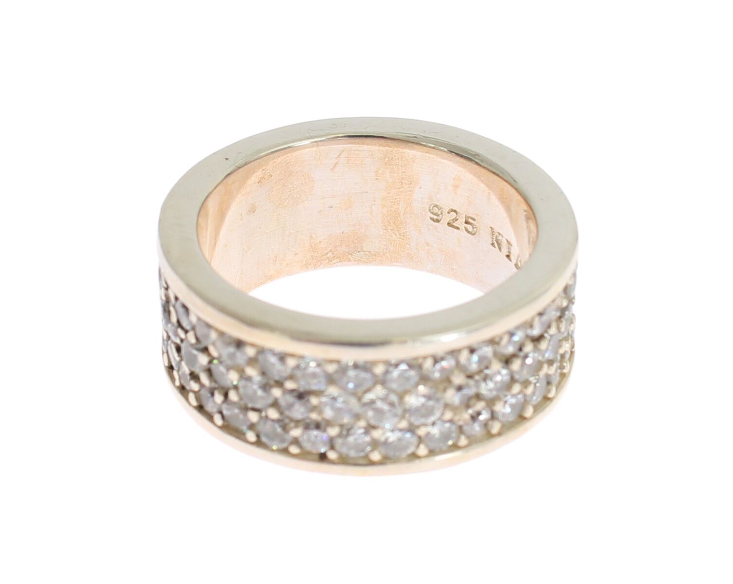 Nialaya Silver Womens CZ 925 Sterling Ring - view 4