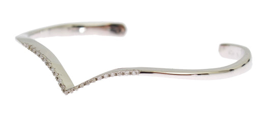Nialaya Skyfall CZ 925 Silver Bangle Bracelet - YSONA