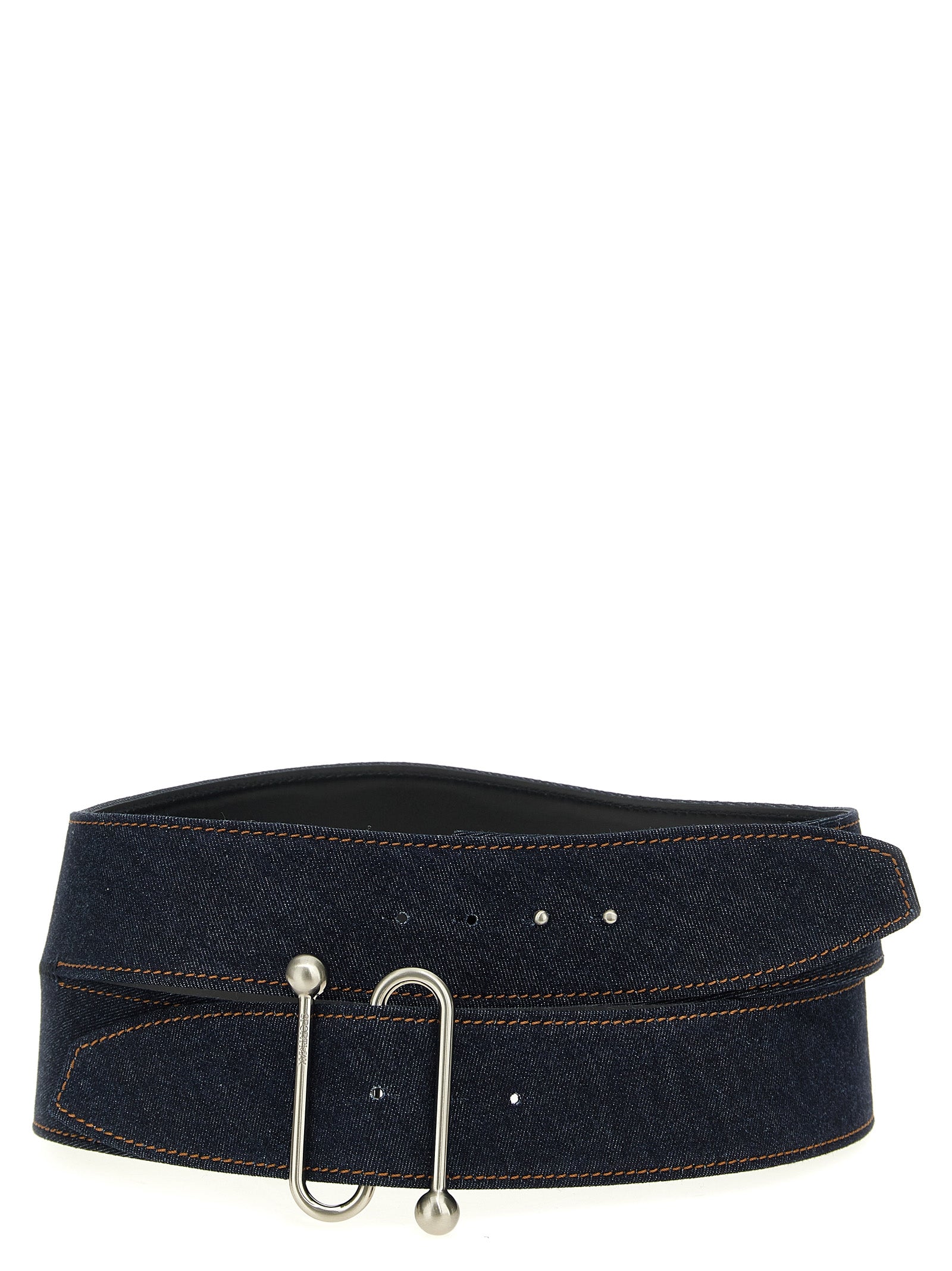 Sportmax Blue Cotton High-Waist Belt - YSONA