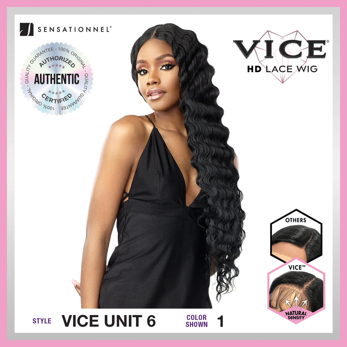 Synthetic HD Lace Front Wig – Long Pre-Plucked with 5" Deep Hand-Tied Parting