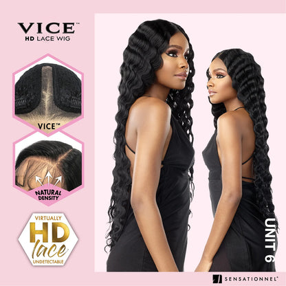 Synthetic HD Lace Front Wig – Long Pre-Plucked with 5" Deep Hand-Tied Parting