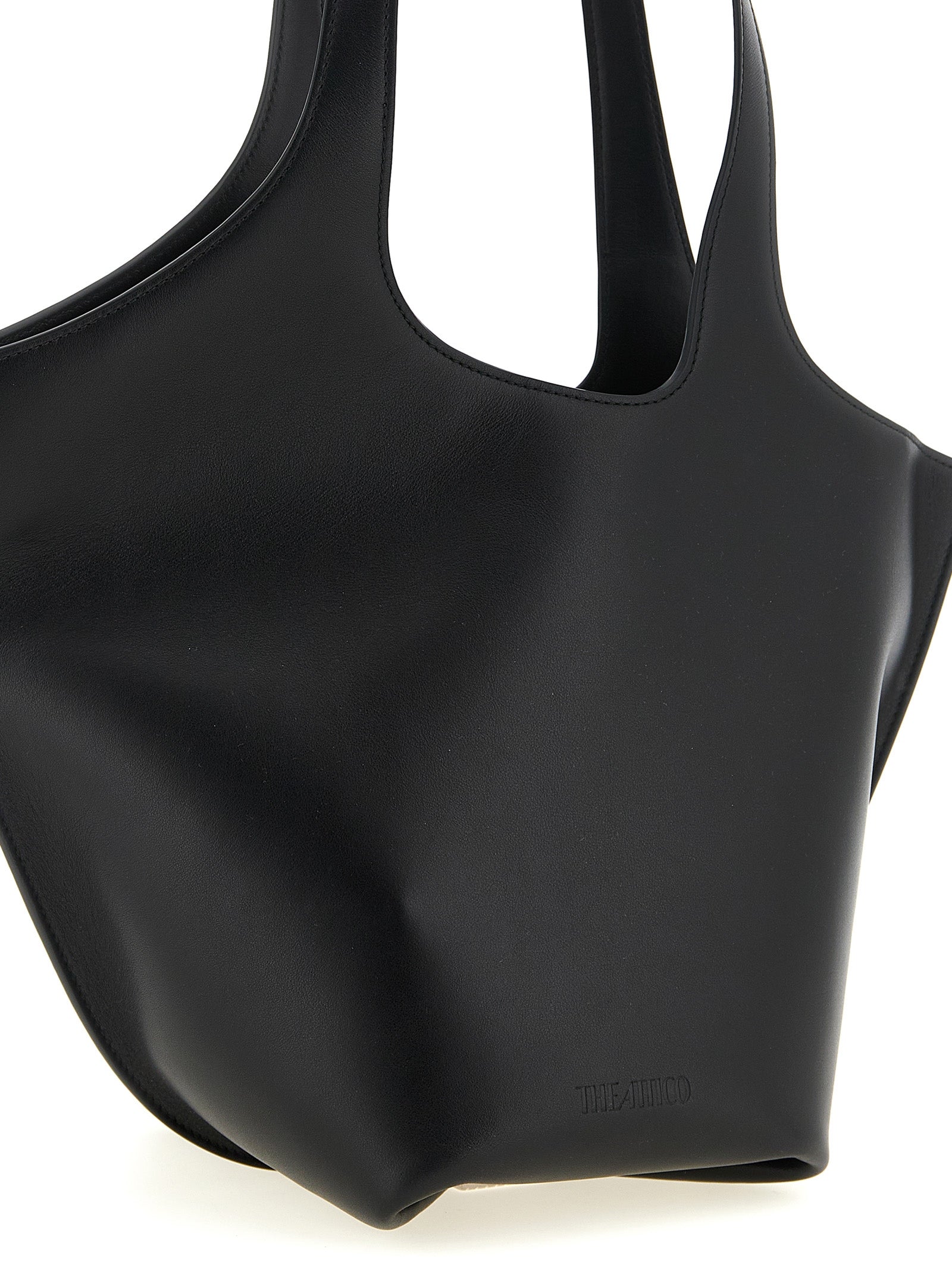 The Attico Black Calfskin Shoulder Bag - view 3