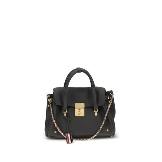 Thom Browne Gray Calf Leather Bos Taurus Handbag - YSONA