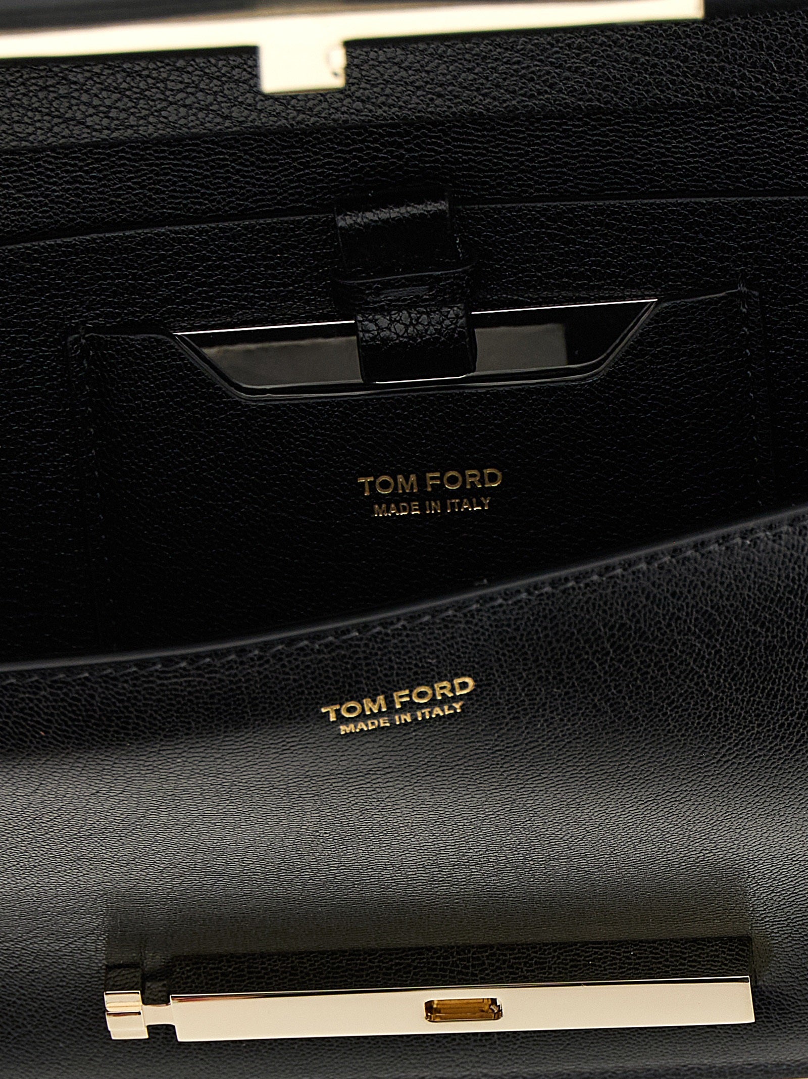 Tom Ford Black Goatskin Shoulder Bag - view 4