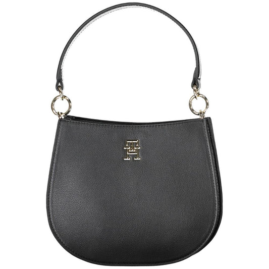 Tommy Hilfiger Black Polyester Handbag - YSONA