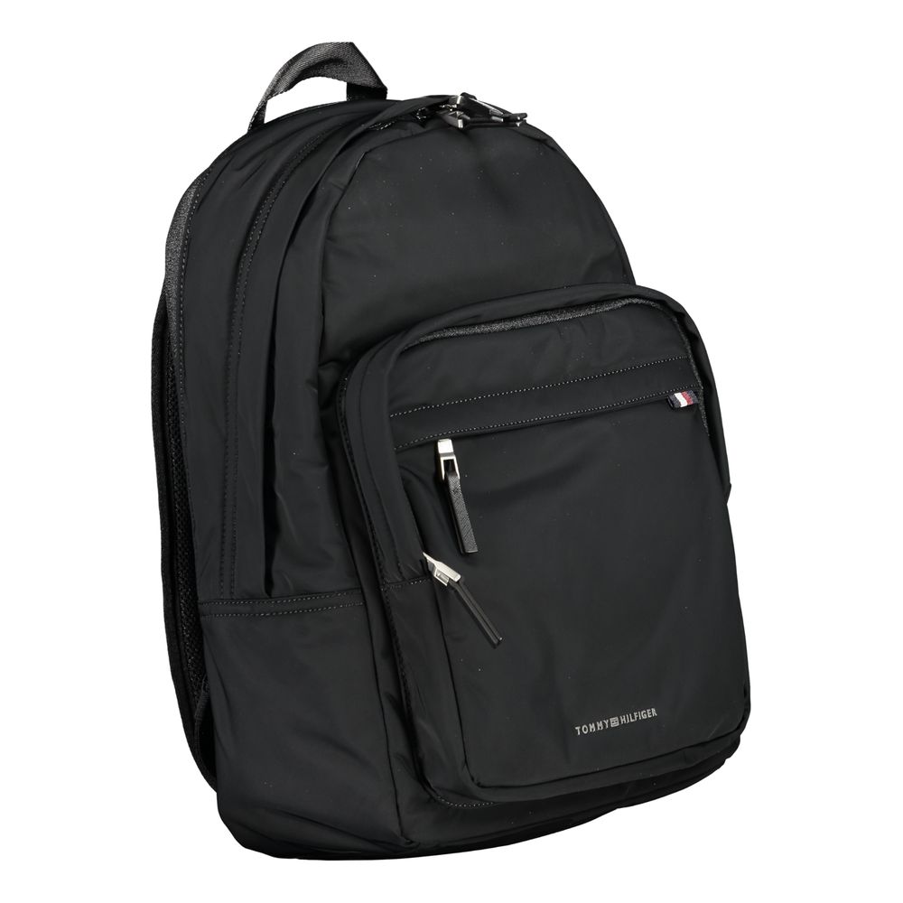 Tommy Hilfiger Black Polyester Men Backpack - view 3