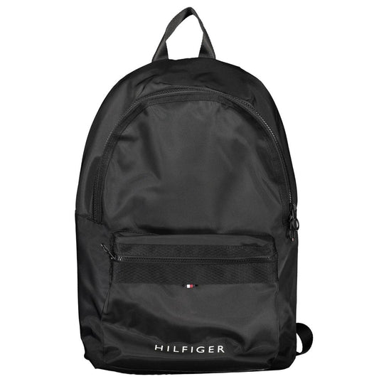 Tommy Hilfiger Black Polyester Men Backpack - YSONA