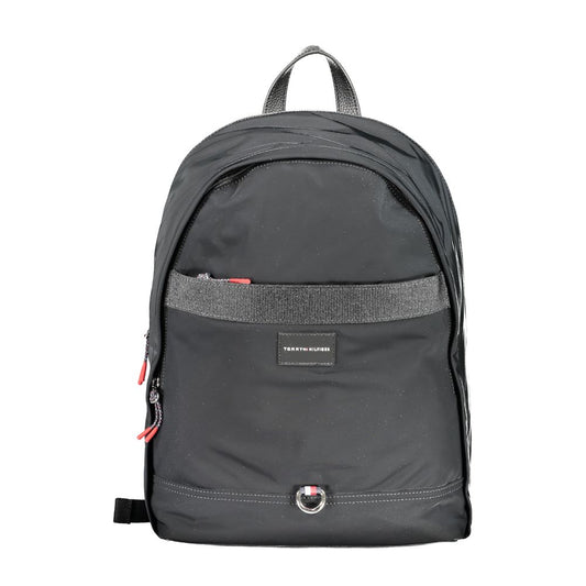 Tommy Hilfiger Black Polyester Men Backpack - YSONA