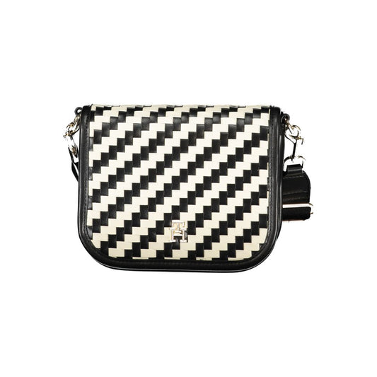 Tommy Hilfiger Black Polyurethane Women Handbag - YSONA