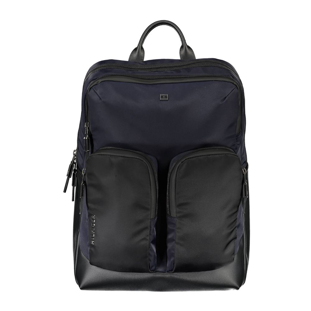 Tommy Hilfiger Blue Polyurethane Men's Backpack - YSONA