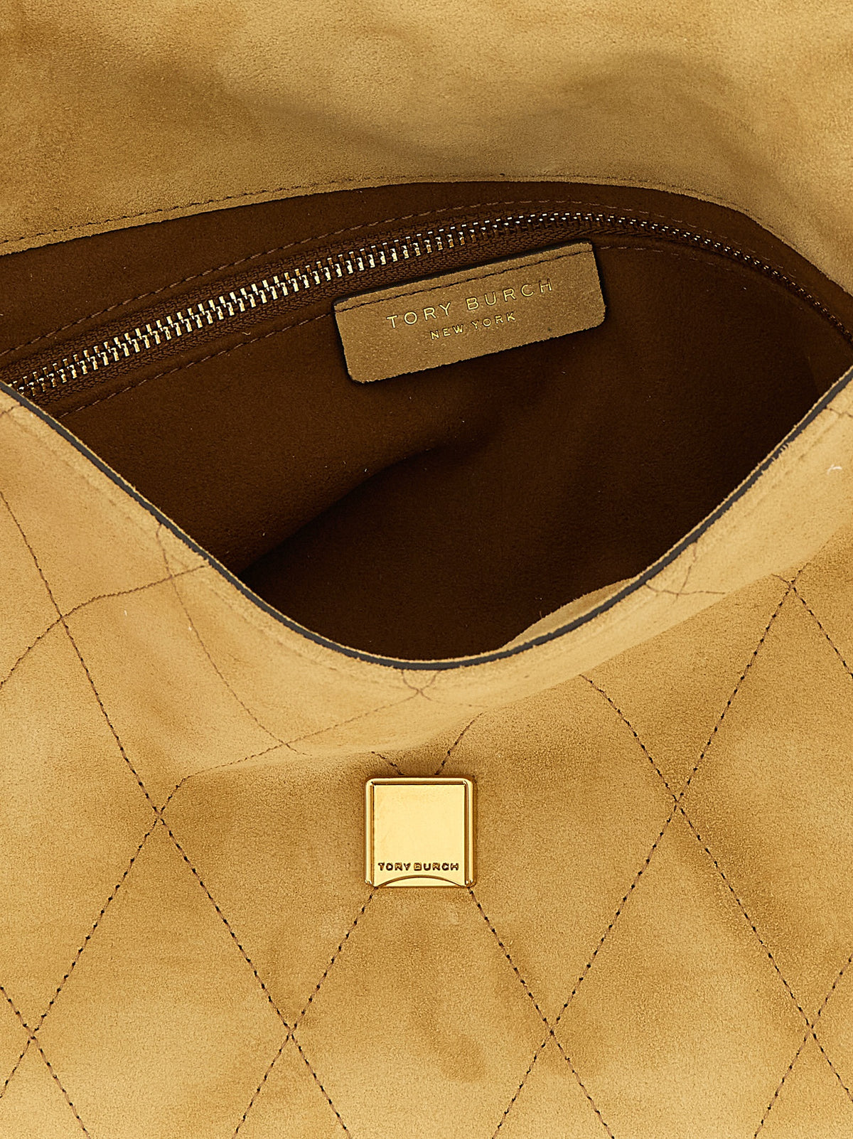 Tory Burch Beige Calfskin Shoulder Bag - view 4