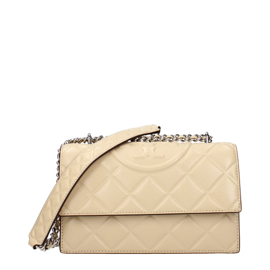 Tory Burch Beige Leather Crossbody Bag - YSONA