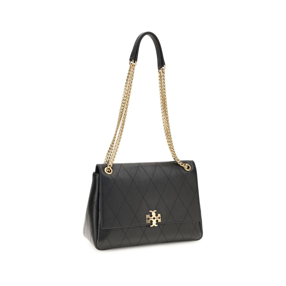 Tory Burch Black Calf Leather Bos Taurus Shoulder Bag - view 2