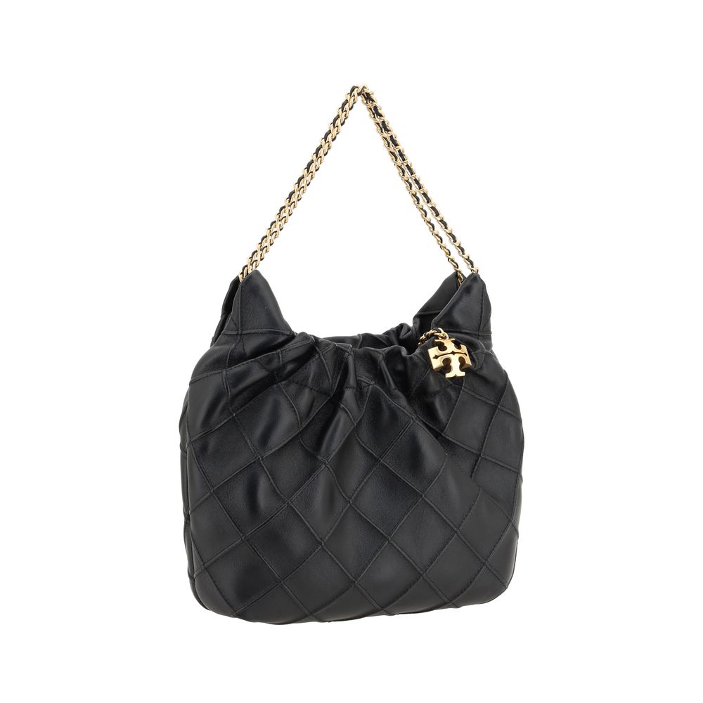 Tory Burch Black Lamb Ovis Aries Shoulder Bag - view 2