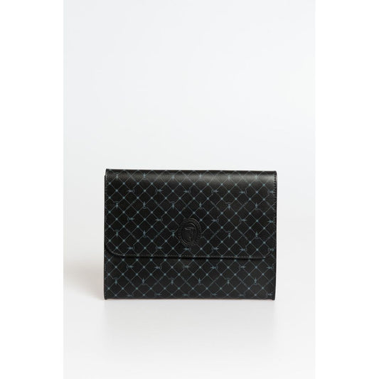 Trussardi Black Polyester Men Clutch - YSONA