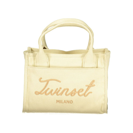 Twinset Beige Cotton Women Handbag - YSONA