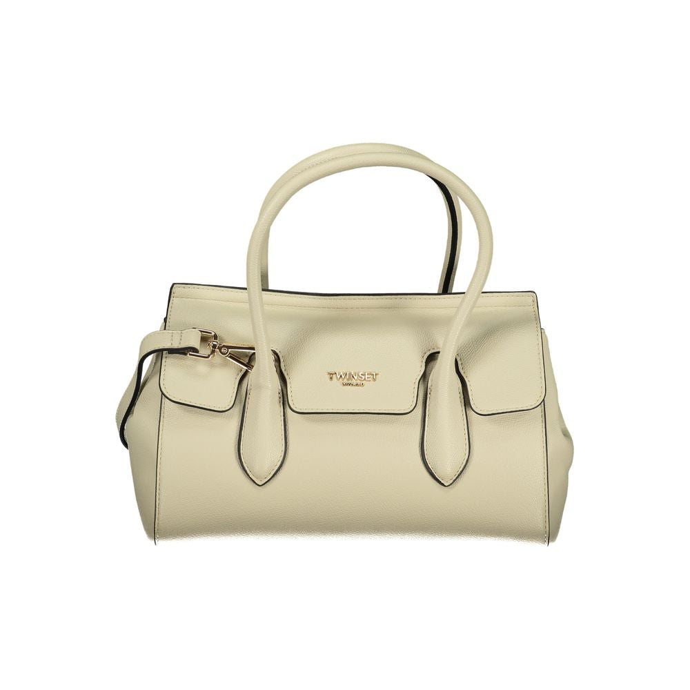 Twinset Beige Polyurethane Women Tote - YSONA