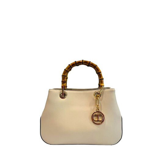 Twinset Beige PU Women Handbag - YSONA
